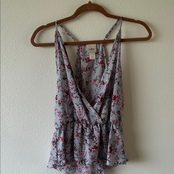 Daytrip Tops - Buckle Daytrip Floral Striped Camisole